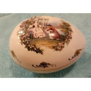 Lord Nelson Pottery decorative egg - Love Scene- Ceramic